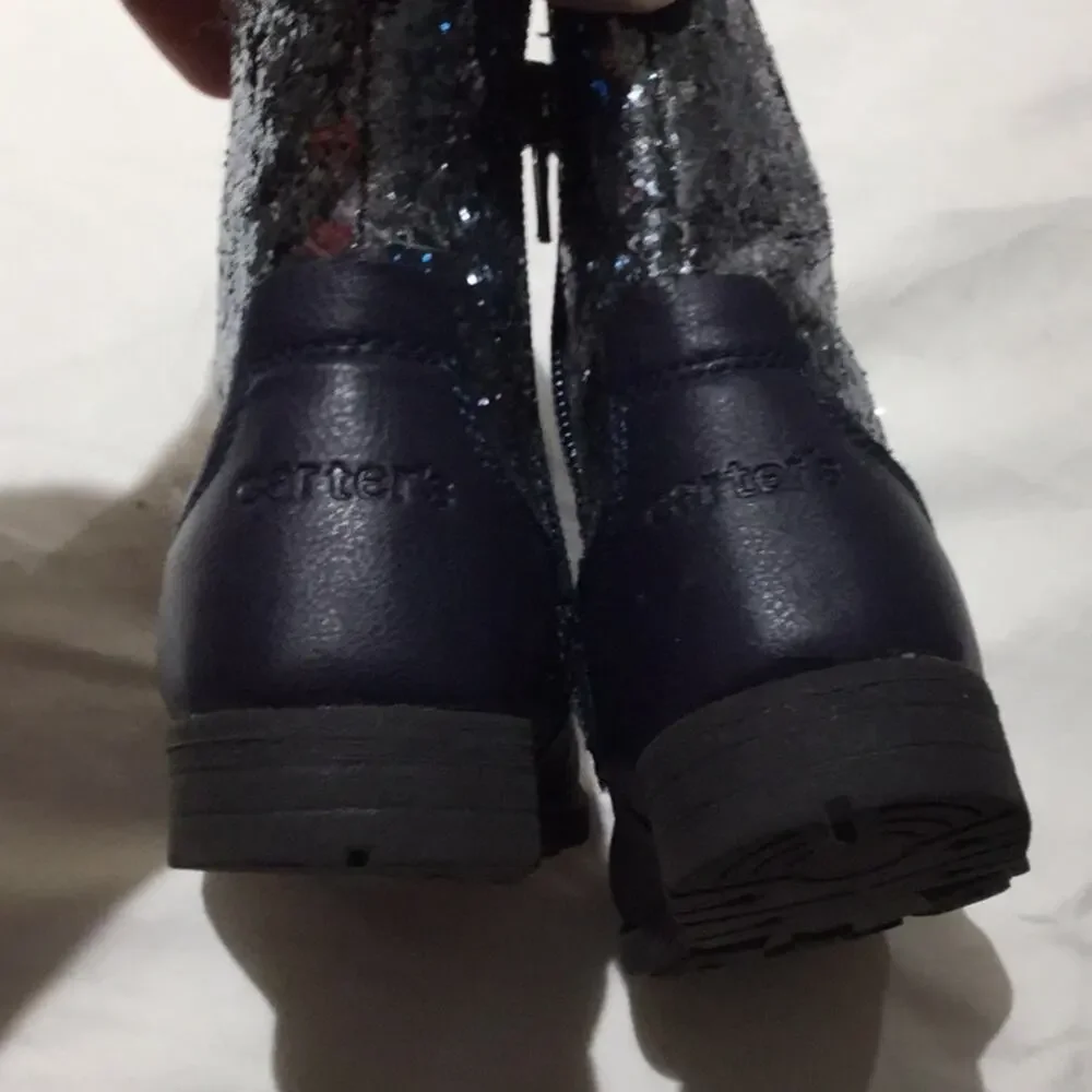 Carters deep navy side zip boot 7 worn once